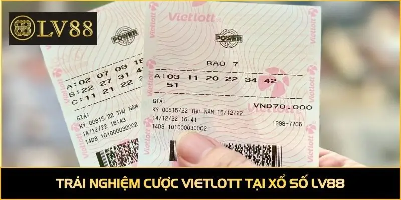 Trải nghiệm cược Vietlott tại xổ số LV88